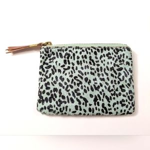 MADEWELL, Spotted calf, zip around pouch